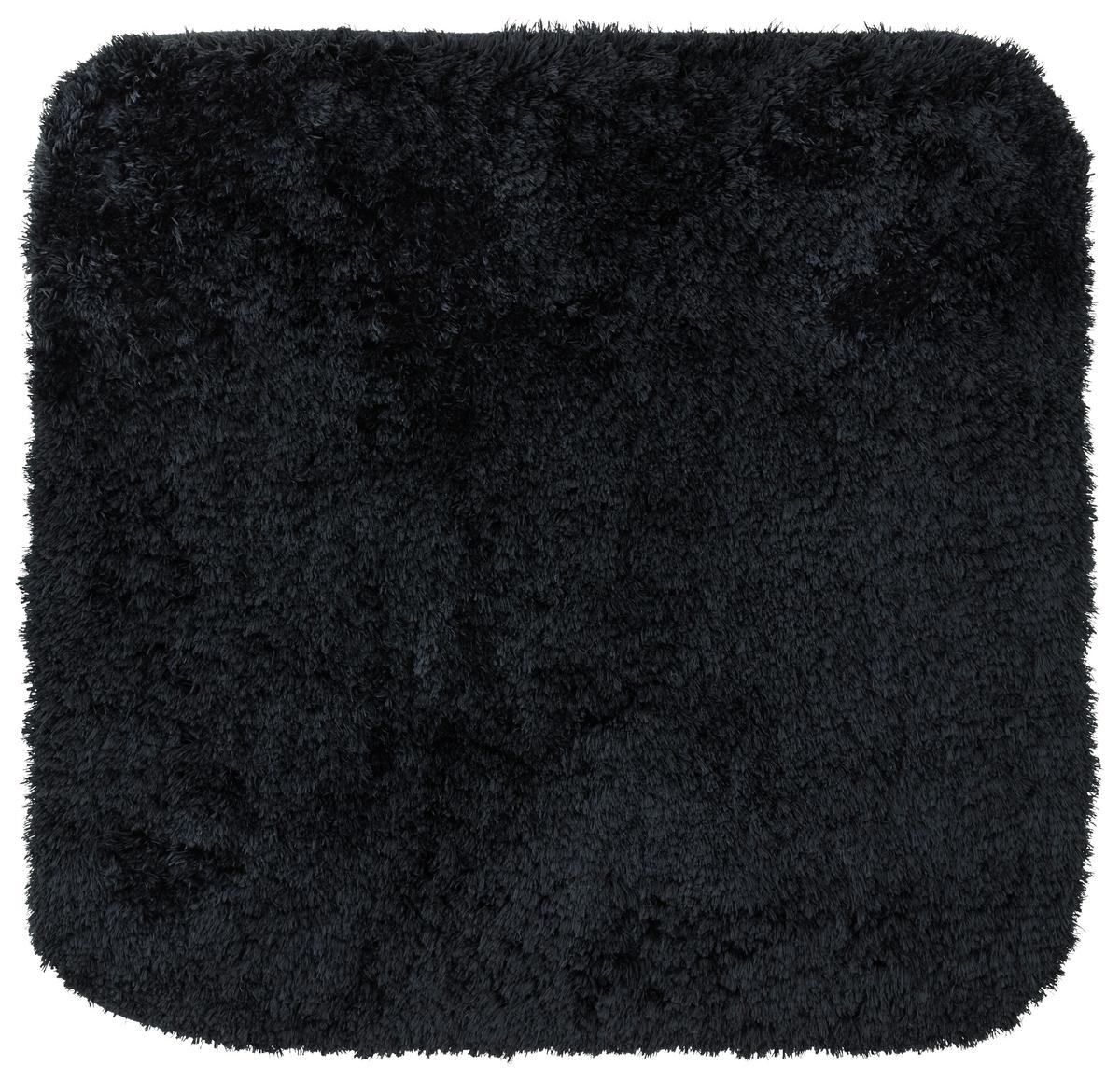 WC předložka Chris, 50/50cm, černá - černá, textil (50/50cm) - Premium Living