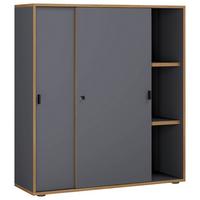 Aktenschrank Salia Anthrazit, Honigeiche B:100 cm - Honigeiche/Anthrazit, Design, Holzwerkstoff (100/110/37cm) - MID.YOU