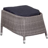 Gartenhocker Miraflor Juan Dining Fußhocker - Grau, Basics, Kunststoff/Textil (56/42/54cm) - Gardenson