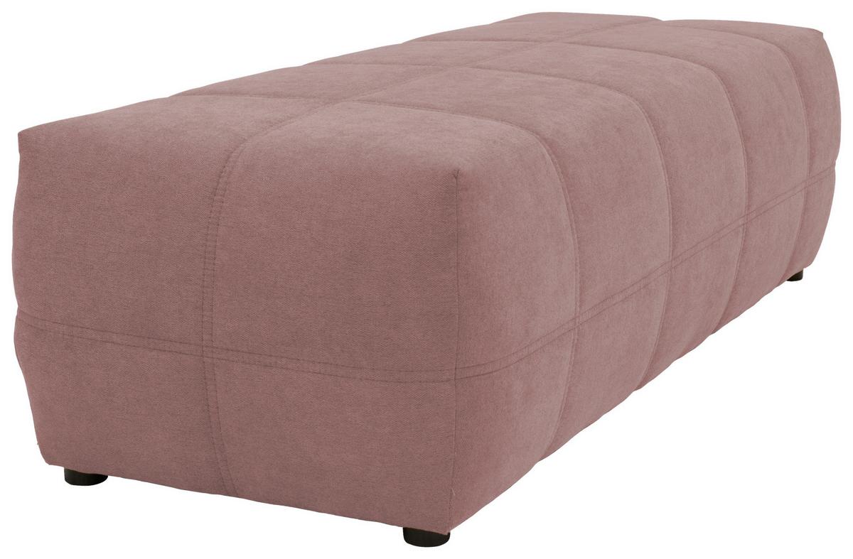 Hocker Looks Rosa B: 150 cm - Schwarz/Rosa, Design, Textil (150/60/40cm) - MID.YOU