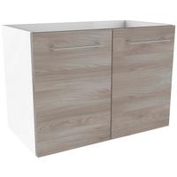 Waschtischunterschrank mit Türdämpfer Lima B: 59cm - Eschefarben/Weiß, MODERN, Holzwerkstoff (59/42/33cm) - MID.YOU