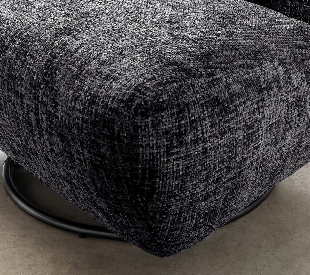 XXL-Sessel Cremallo, Schwarz B: 95 cm - Schwarz, Trend, Textil (95/77/94cm) - Livetastic