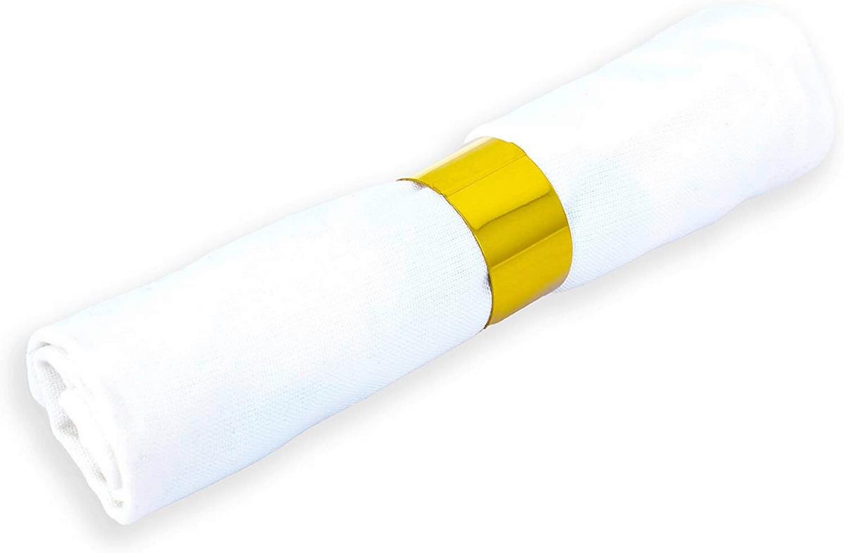 Serviettenringeset Ew-Nr-2108g - Goldfarben, Basics, Metall (4/2,5cm) - Echtwerk