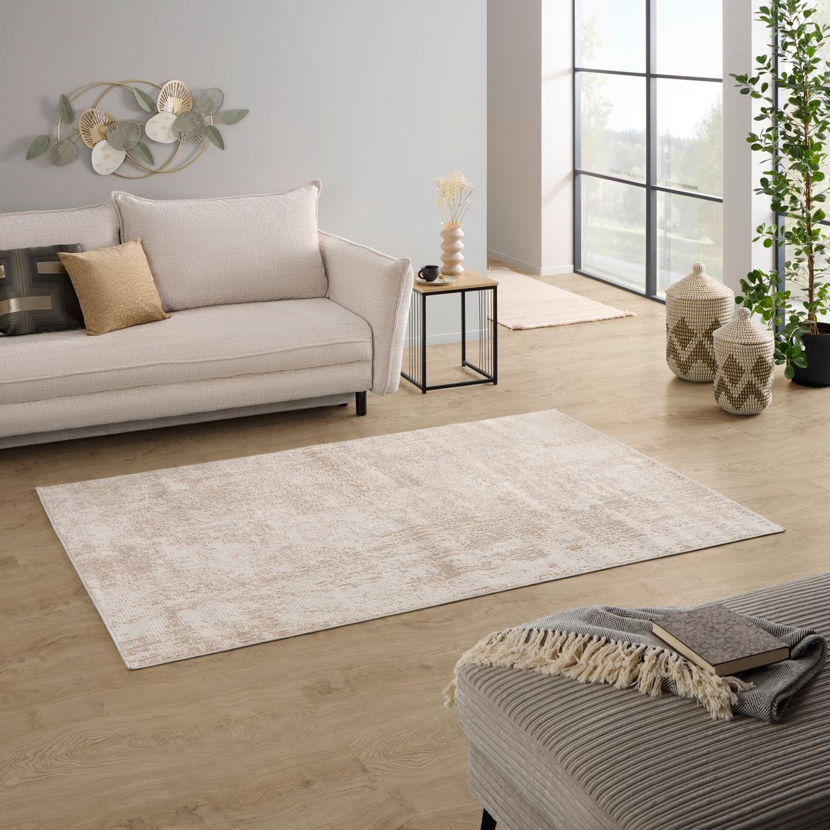 Szőtt Szőnyeg Vroni Kb. 120/170cm - bézs, Basics, textil (120/170cm) - James Wood