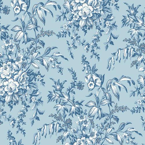 Vliestapete 115251 - Blau, Basics, Papier/Kunststoff (52/1005cm)