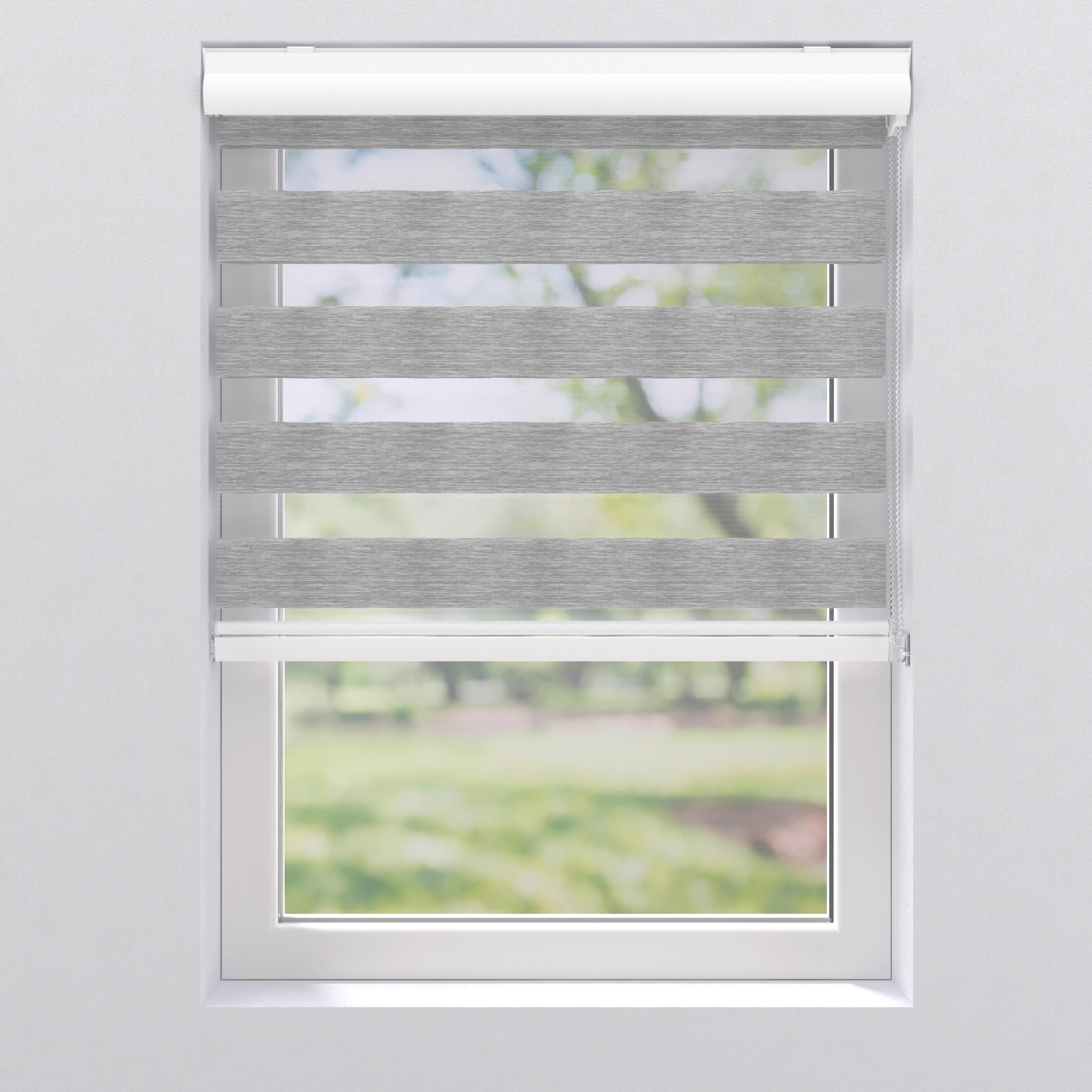 Doppelrollo 102981680 - Hellgrau, KONVENTIONELL, Kunststoff (40/175cm)