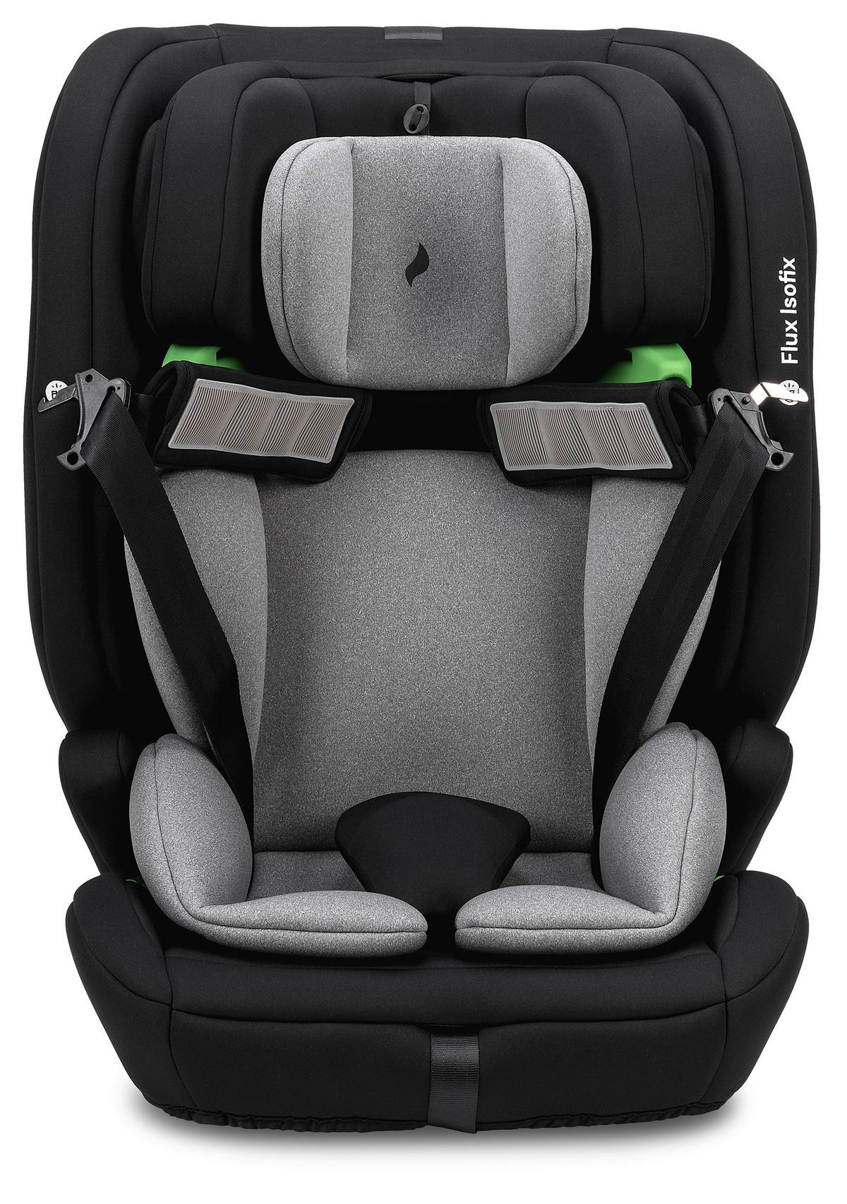 Kinderautositz Flux Isofix - Schwarz/Grau, Basics, Kunststoff/Textil (44/61.5/47cm) - Osann