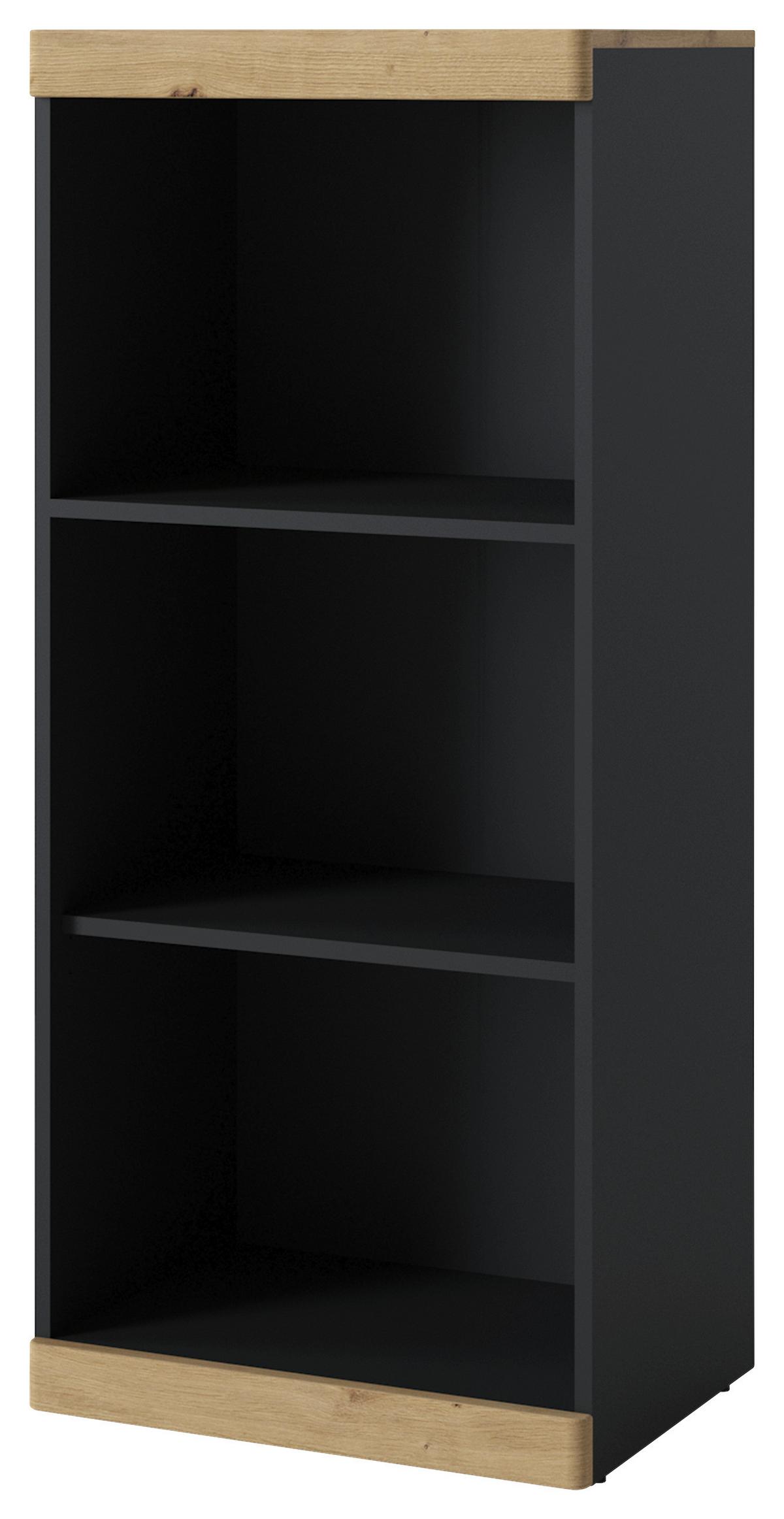 Regal Turino B: 54 Cm - Anthrazit/Eiche Artisan, Trend, Holzwerkstoff (54/122,8/39,9cm)