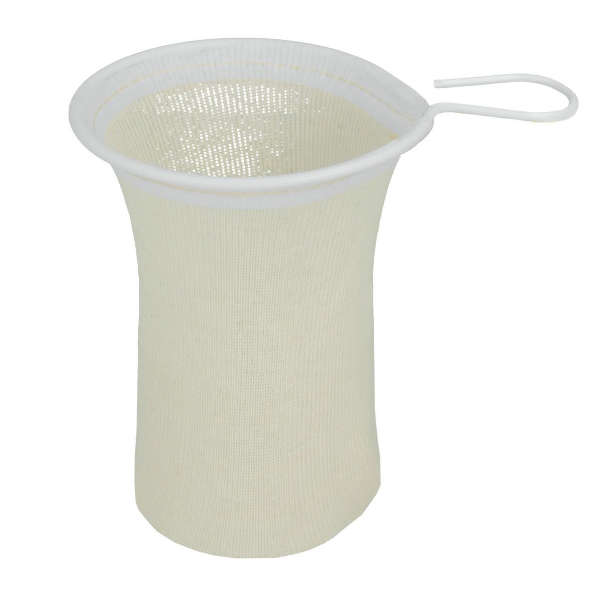 Teaszűrő Maik - fehér, Basics, textil (12,8/15,4/0,4cm) - Metaltex