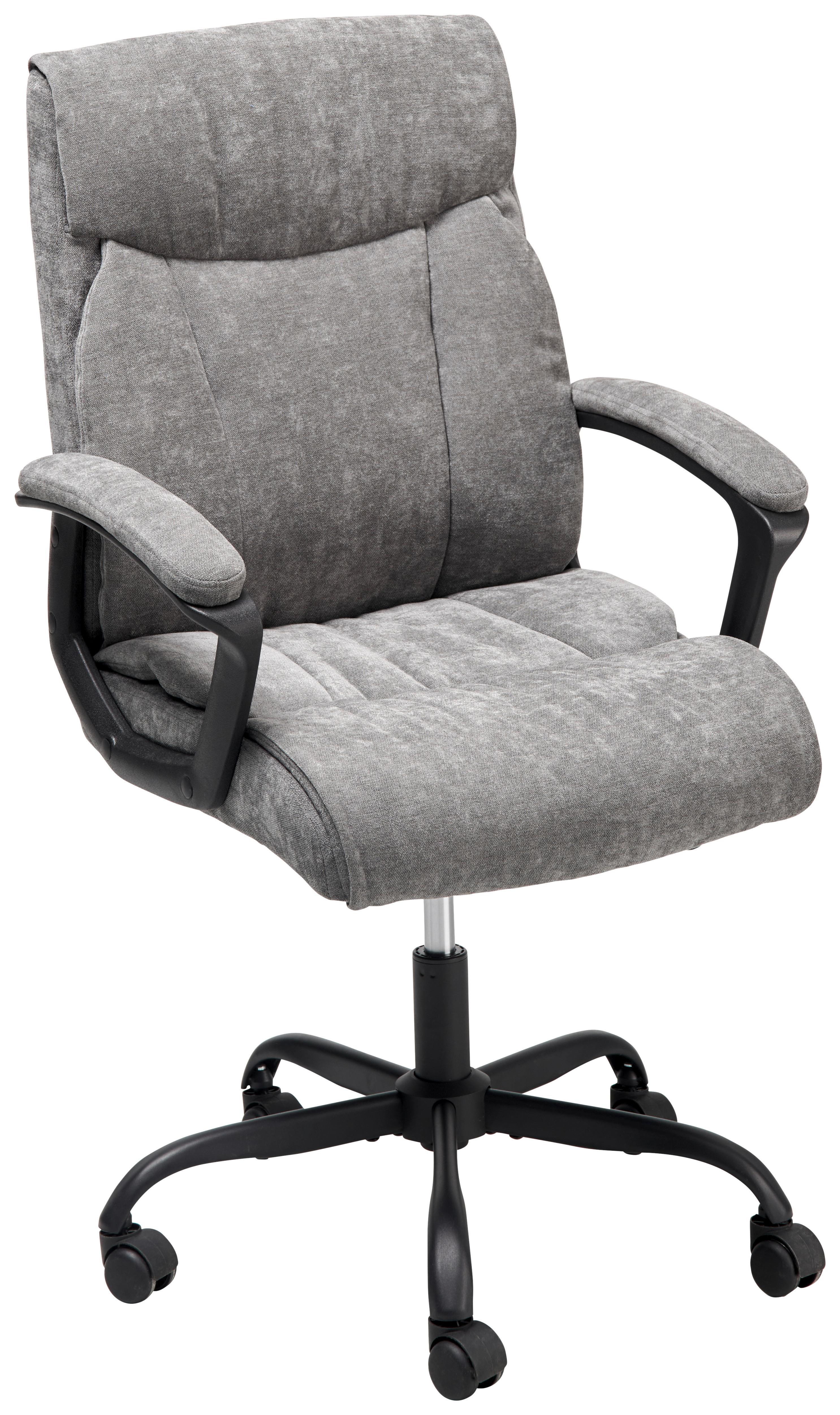 Drehstuhl Sab Diego - Schwarz/Grau, LIFESTYLE, Holz/Kunststoff (62/99-107/65cm) - MID.YOU