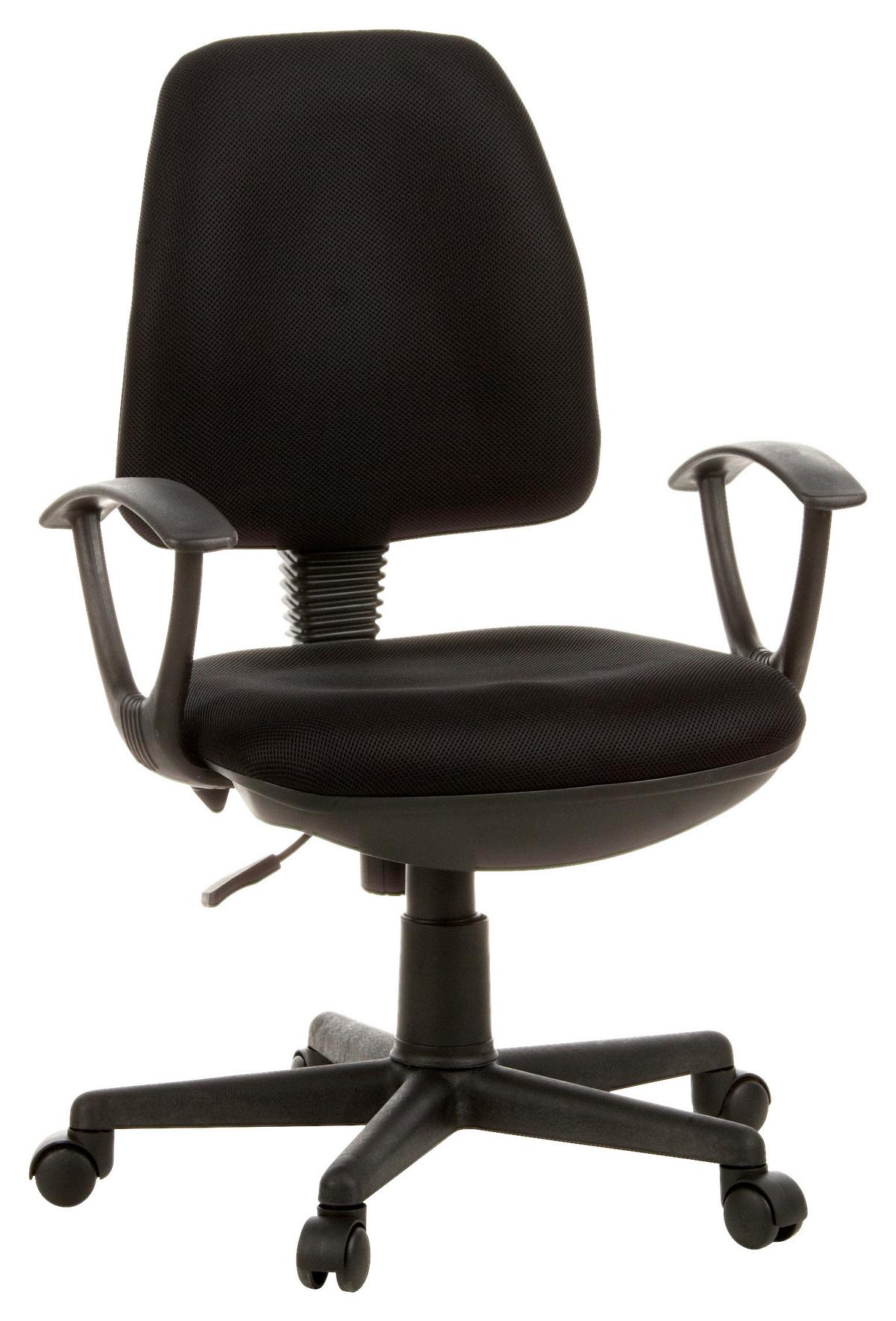 Drehstuhl City 10 Schwarz - Schwarz, MODERN, Kunststoff/Textil (57/106/44cm) - MID.YOU