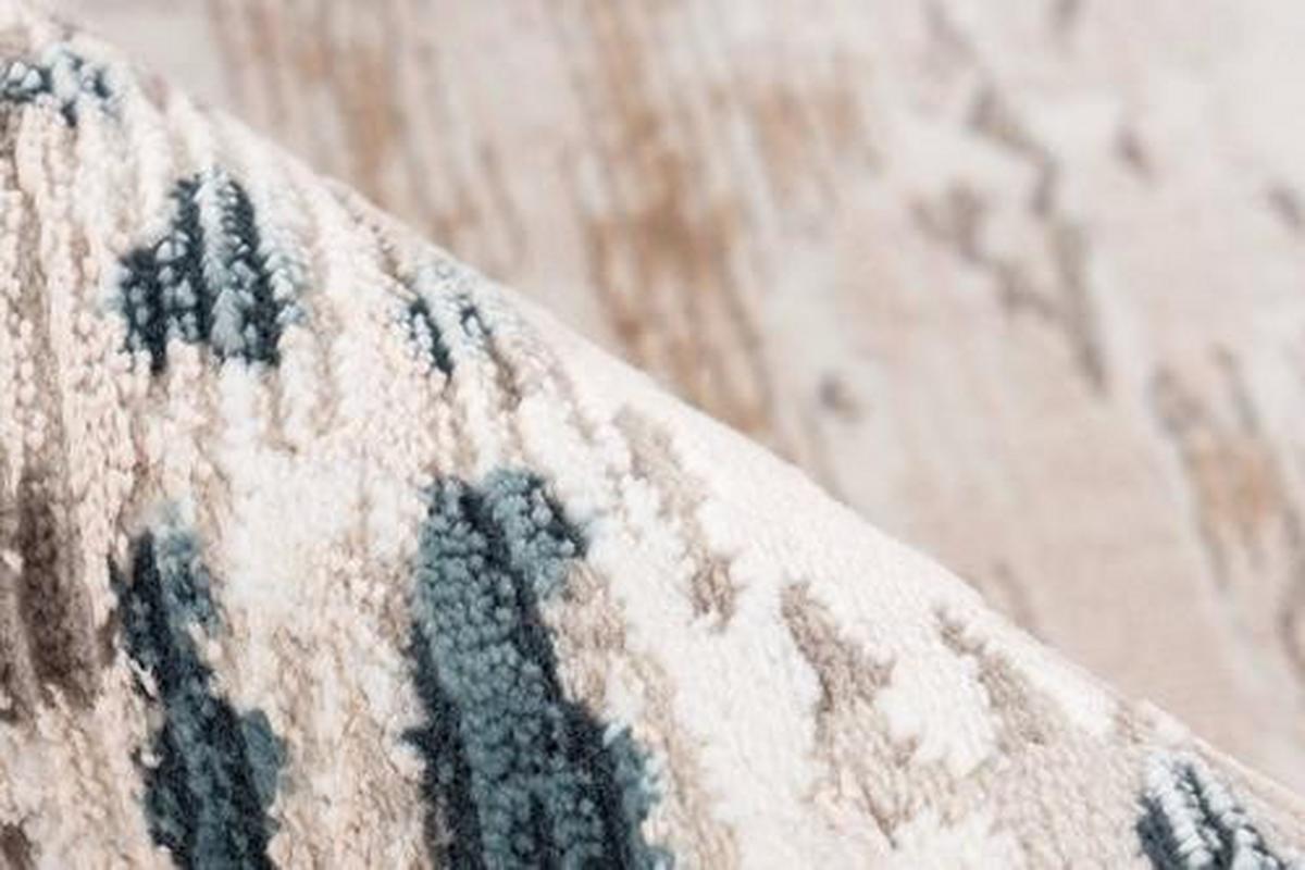 Webteppich Blau/Grau Akropolis 80x150 cm - Blau/Grau, Design, Textil (80/150cm) - Kayoom
