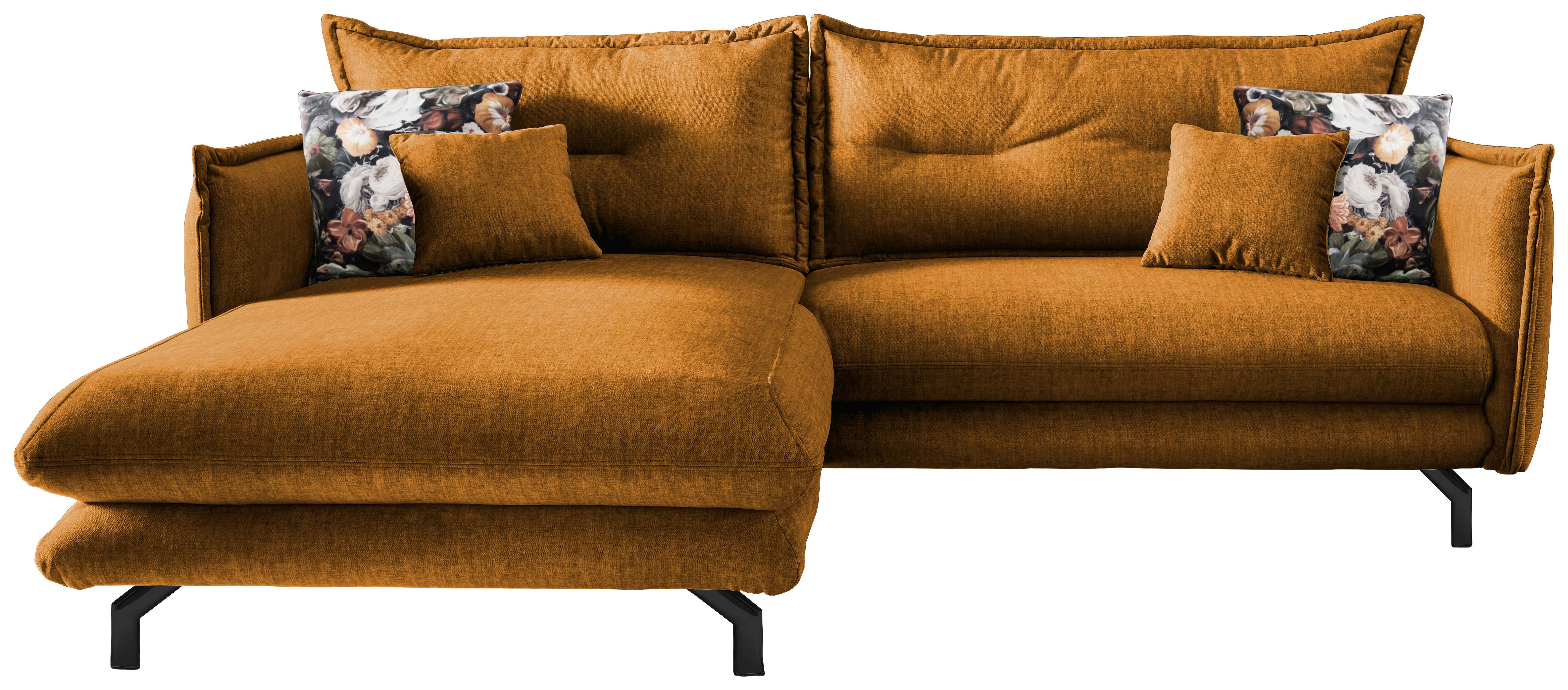 Ecksofa Lava Gelb S: 180/255 cm - Gelb/Multicolor, MODERN, Textil (180/255cm) - Livetastic