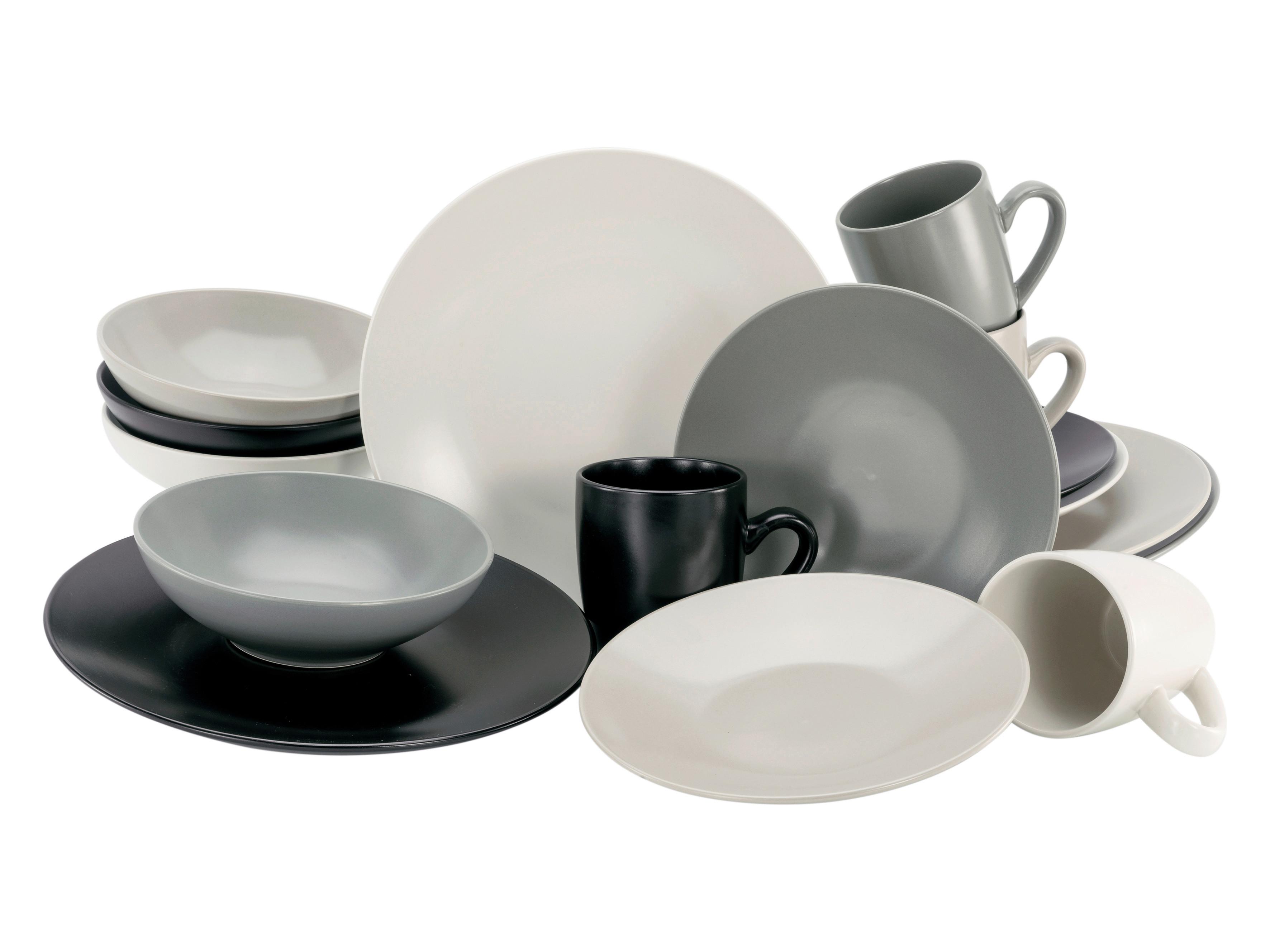 Kombiservice 25831 Manhattan - Taupe/Creme, Basics, Keramik - Creatable