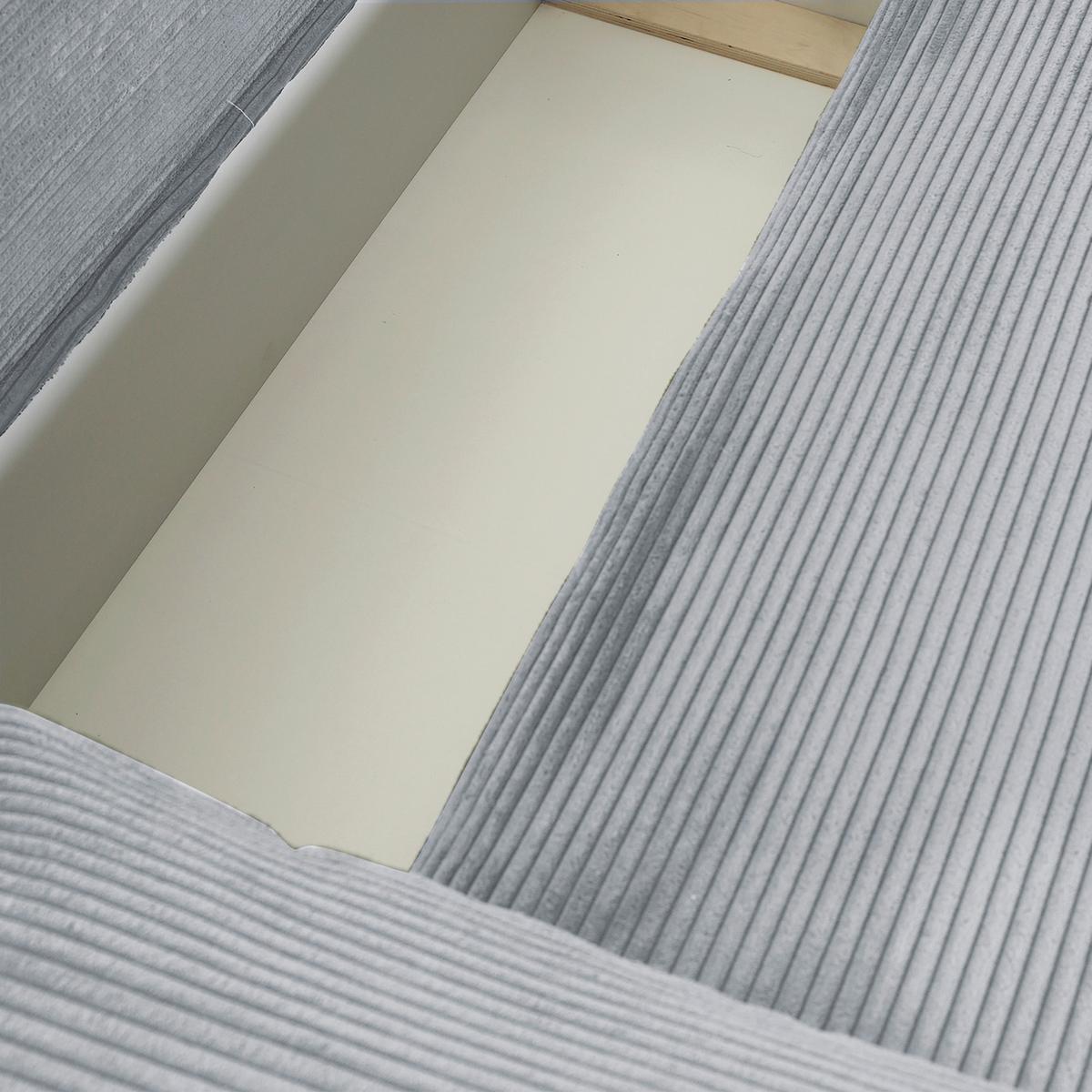 Ecksofa Cuty Hellgrau S: 266x180 cm - Hellgrau/Schwarz, KONVENTIONELL, Textil (266/180cm) - MID.YOU