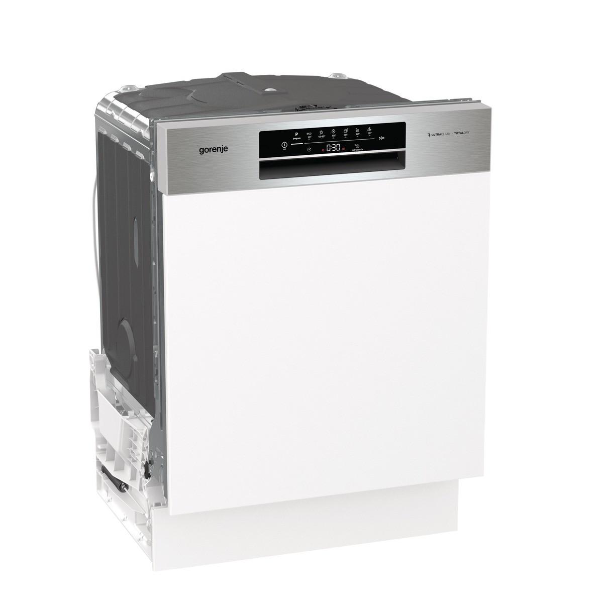 Einbau-geschirrspüler Gi643d90 B: 59,8 Cm Teilintegriert - Edelstahlfarben, Basics, Kunststoff/Metall (59,8/81,5/55,5cm) - Gorenje