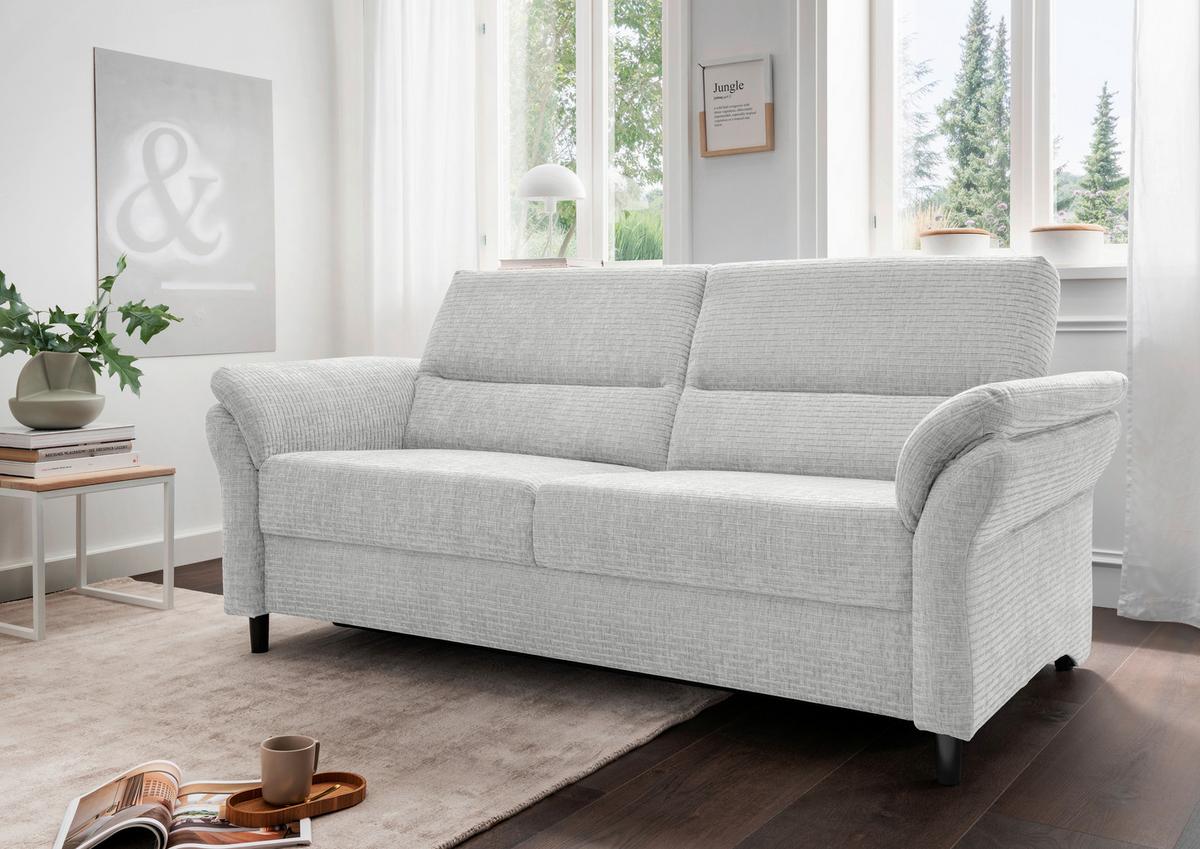 3-Sitzer-Sofa Cavoli, Weiß B: 192 cm - Schwarz/Weiß, MODERN, Textil (192/90/89cm) - Livetastic