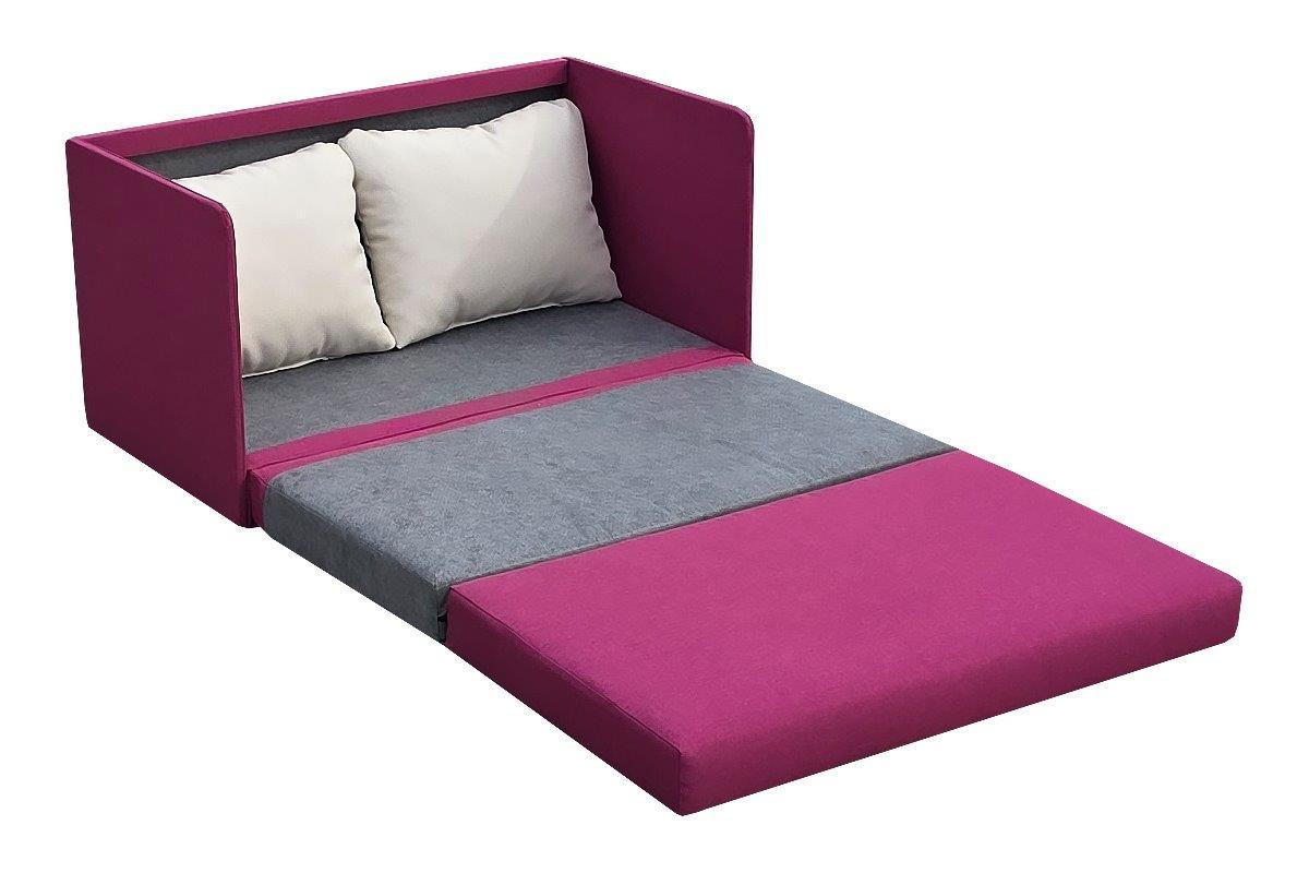 Ifjúsági És Gyermekkanapé Emma - bézs/rózsaszín, Konventionell, textil (105/55/60cm)