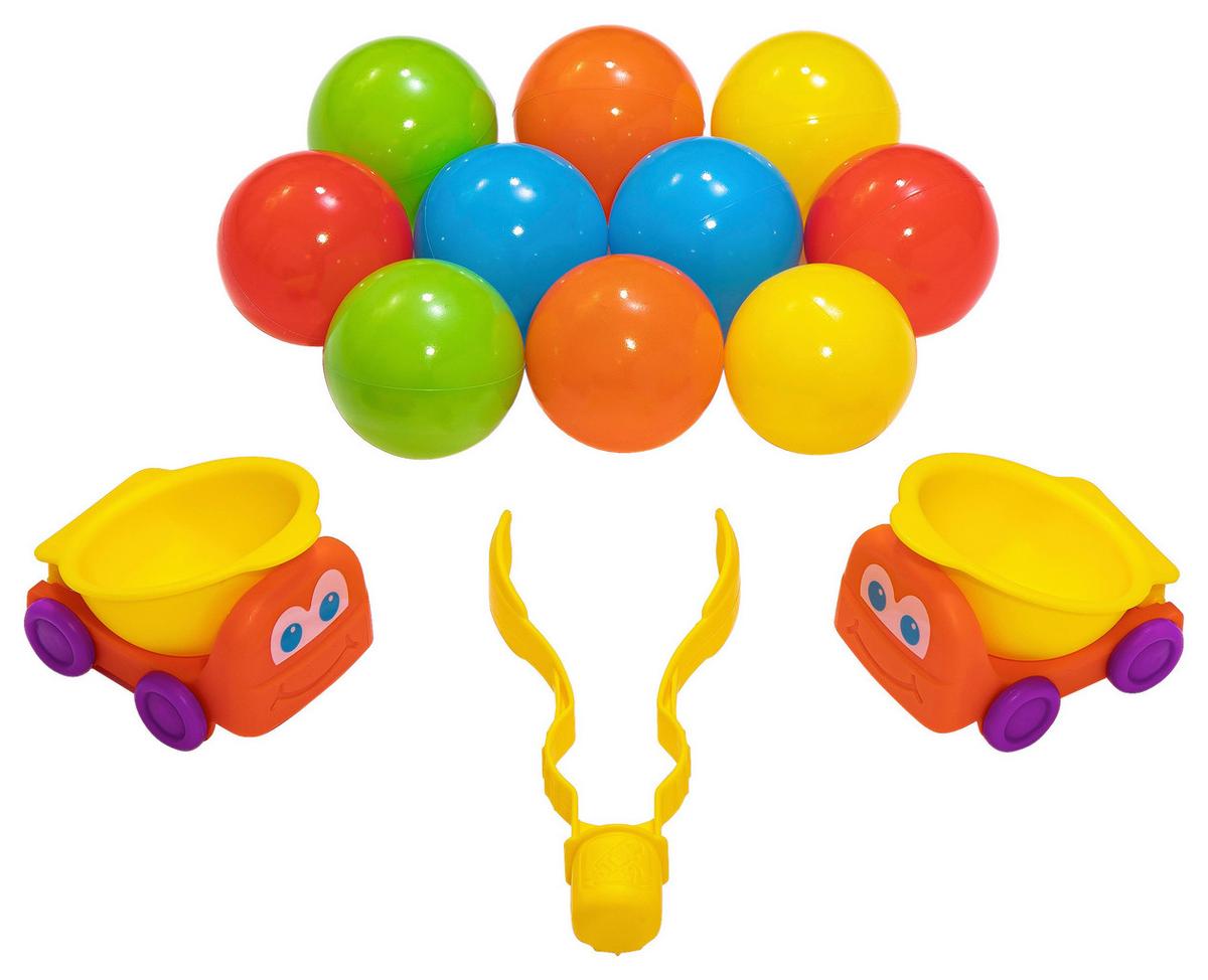 Ballspieltisch Fahren und Rollen ab 2 Jahren + 10 Bälle - Blau/Orange, Basics, Kunststoff (58/90/69cm)