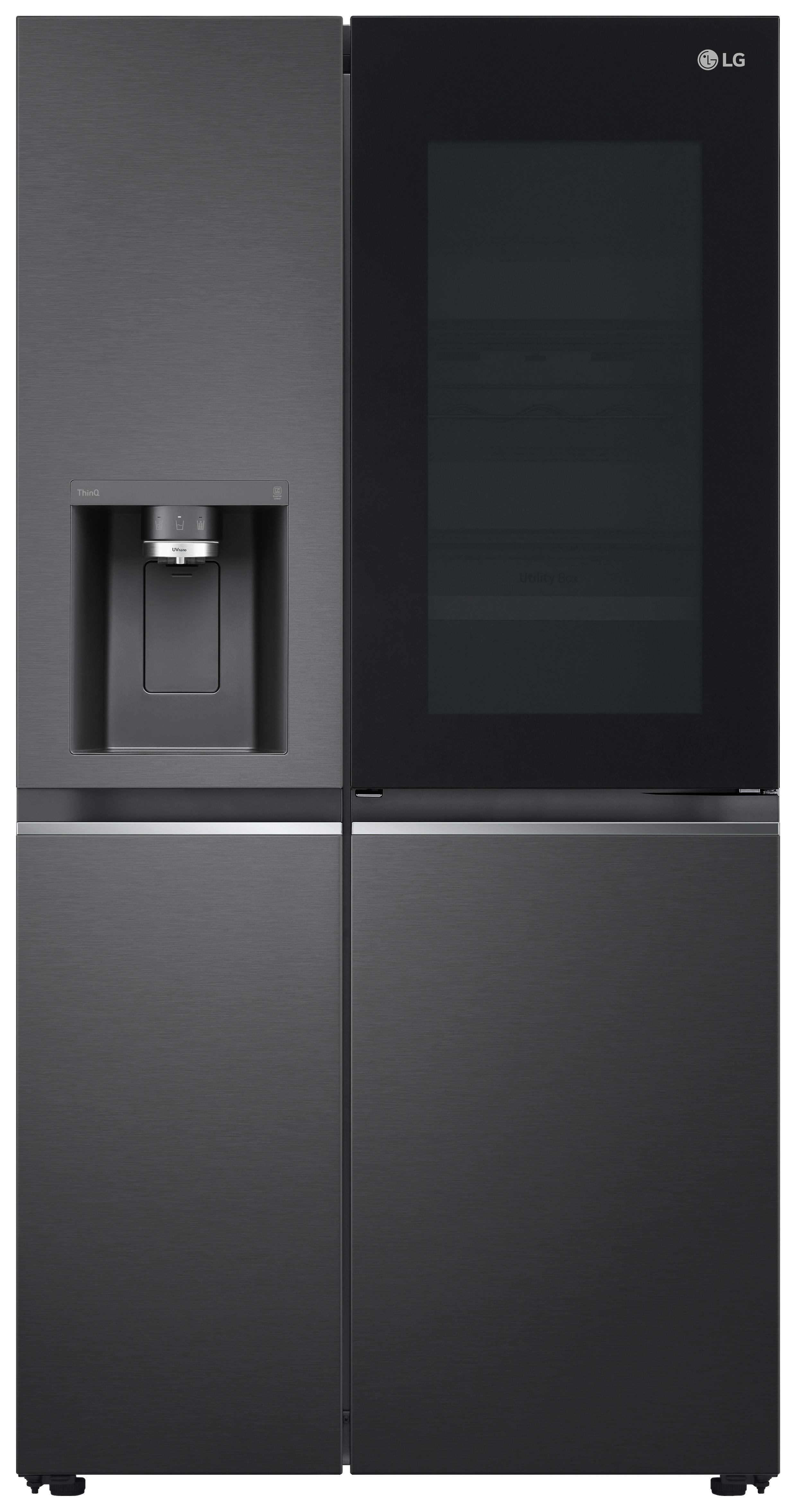 Side-by-side Gsxv90mcde Schwarz - Schwarz, Basics, Glas/Kunststoff (91,3/179/73,5cm) - LG