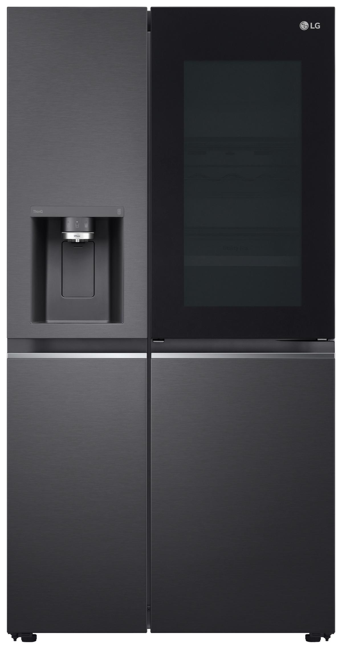 Side-by-side Gsxv90mcde Schwarz - Schwarz, Basics, Glas/Kunststoff (91,3/179/73,5cm) - LG