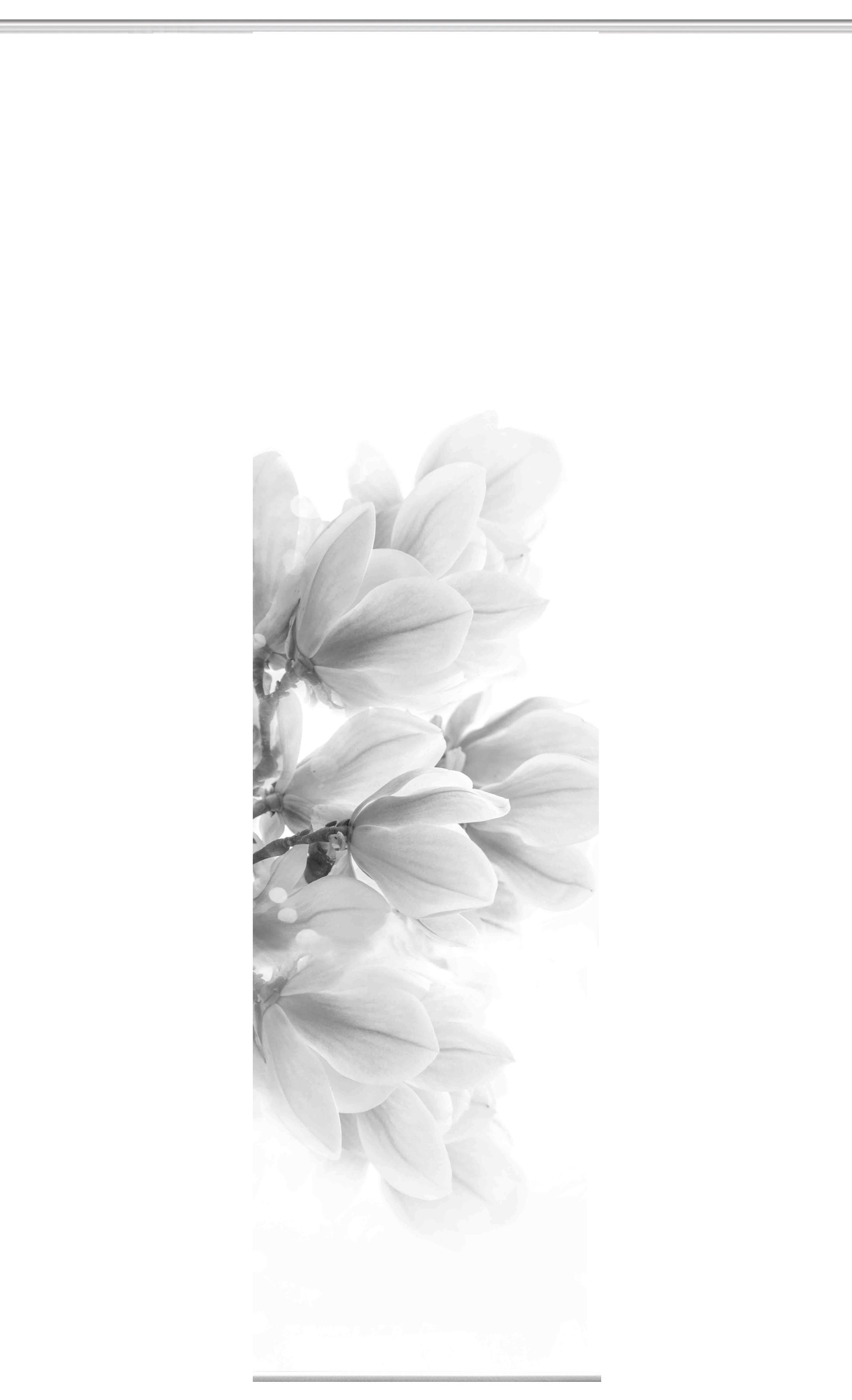 Flächenvorhang Kessi - Grau, Natur, Textil (60/245cm)