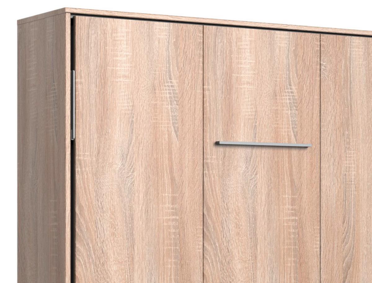 Schrankbett Mit Lattenrost 140x200 Cm Juist Eiche Dekor - Eichefarben, KONVENTIONELL, Holz/Holzwerkstoff (140/200cm) - MID.YOU