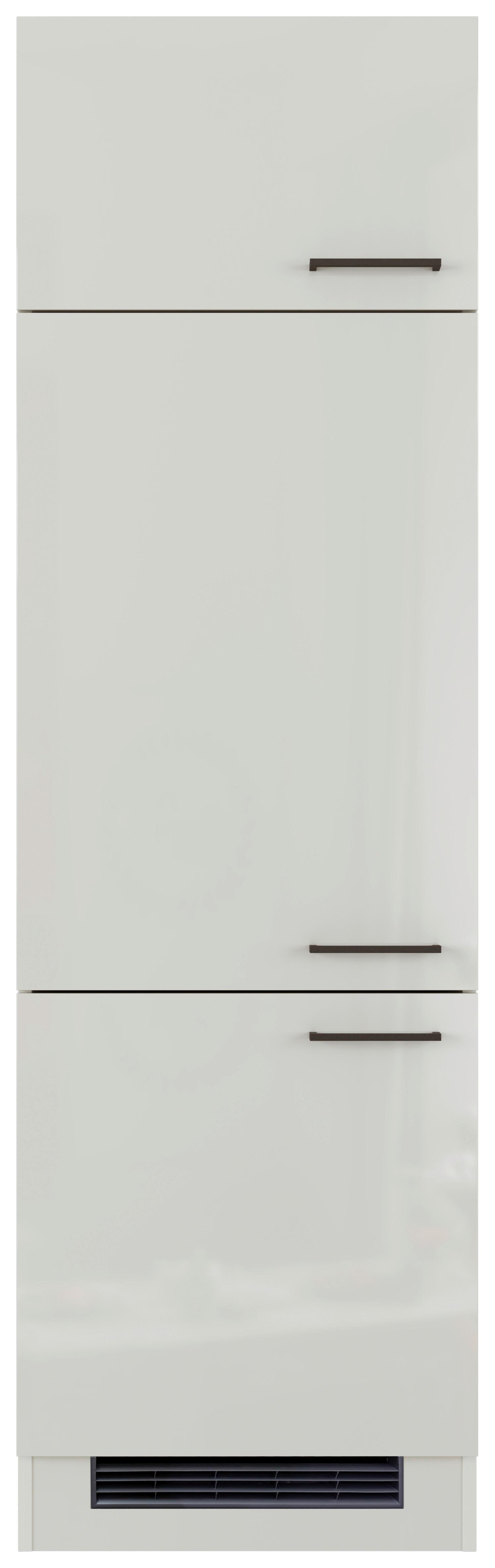 Skrinka na vstavané spotrebiče LEVI - čierna/sivá, Modern, kov/kompozitné drevo (60/200/57cm) - FlexWell