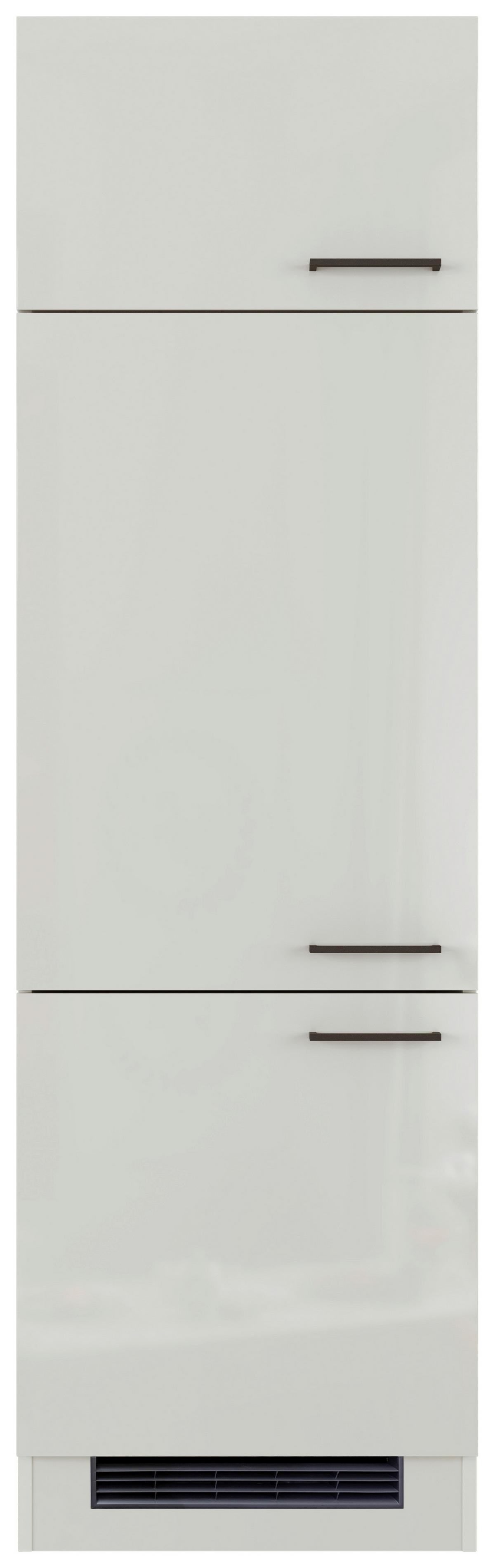Skříňka na spotřebiče LEVI - šedá/černá, Moderní, kov/kompozitní dřevo (60/200/57cm) - FlexWell