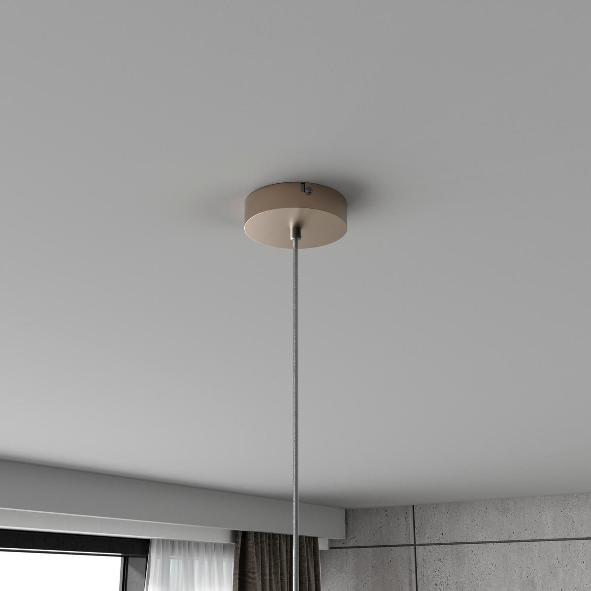 HÄNGELEUCHTE STAB - Champagner/Transparent, MODERN, Glas/Kunststoff (20/20/150cm)