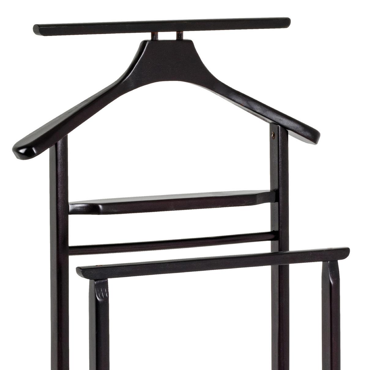 Herrendiener Gent B: 47 Cm Mit Hosenbügel Holz Braun - Braun, Basics, Holz (47/102/36cm)