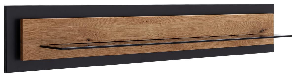 Wandboard Assini Wildeiche B: 150 cm - Wildeiche, Design, Glas/Holz (150/26/23cm) - MID.YOU
