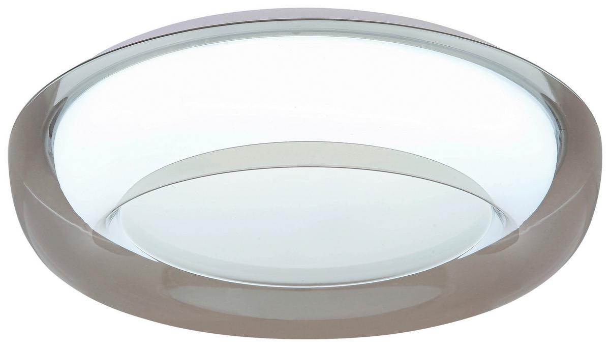 LED-Deckenleuchte Lejla Ø 50 cm - Transparent/Weiß, MODERN, Kunststoff/Metall (38/10cm) - Luca Bessoni