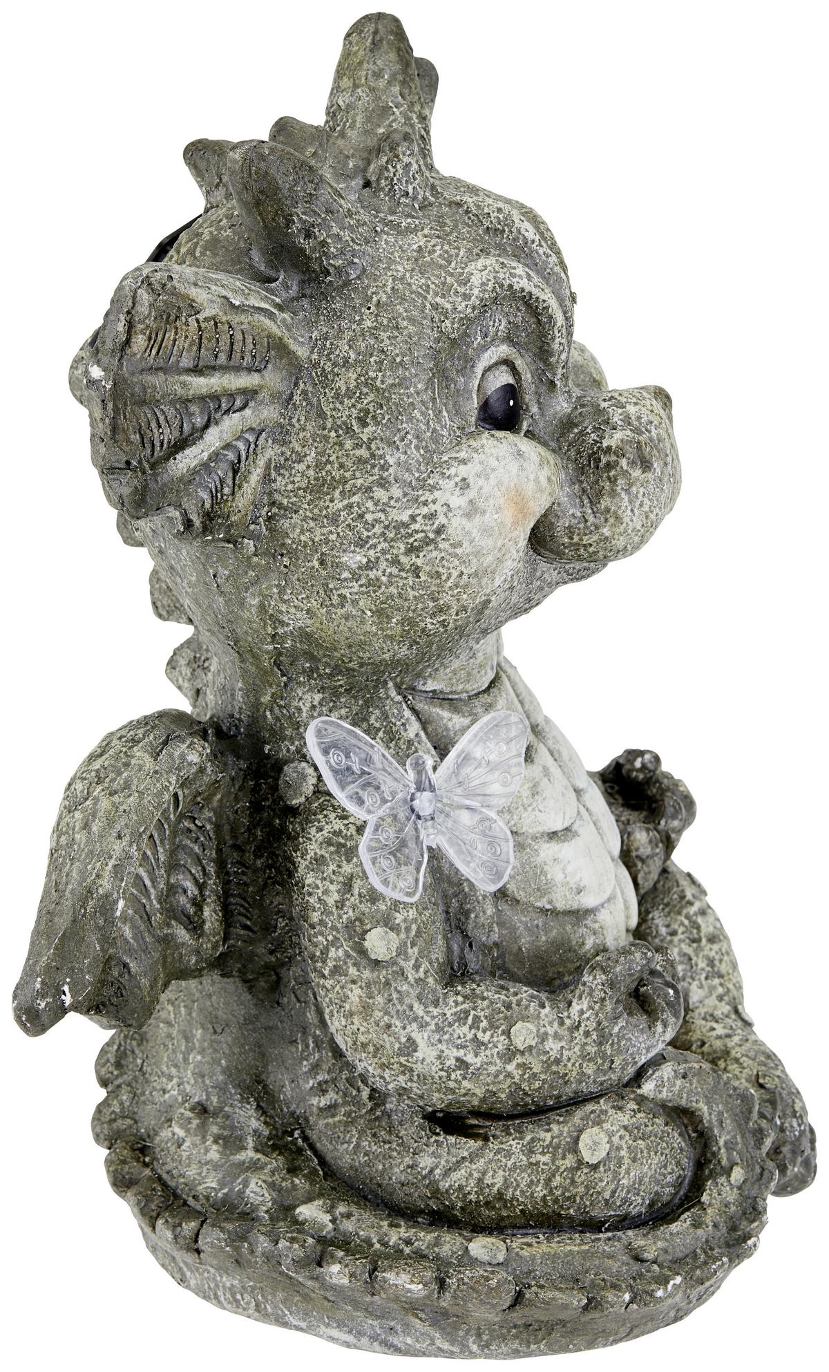 Dekor Sárkány Barry - szürke, Konventionell, kő (25/34/21cm) - Ondega