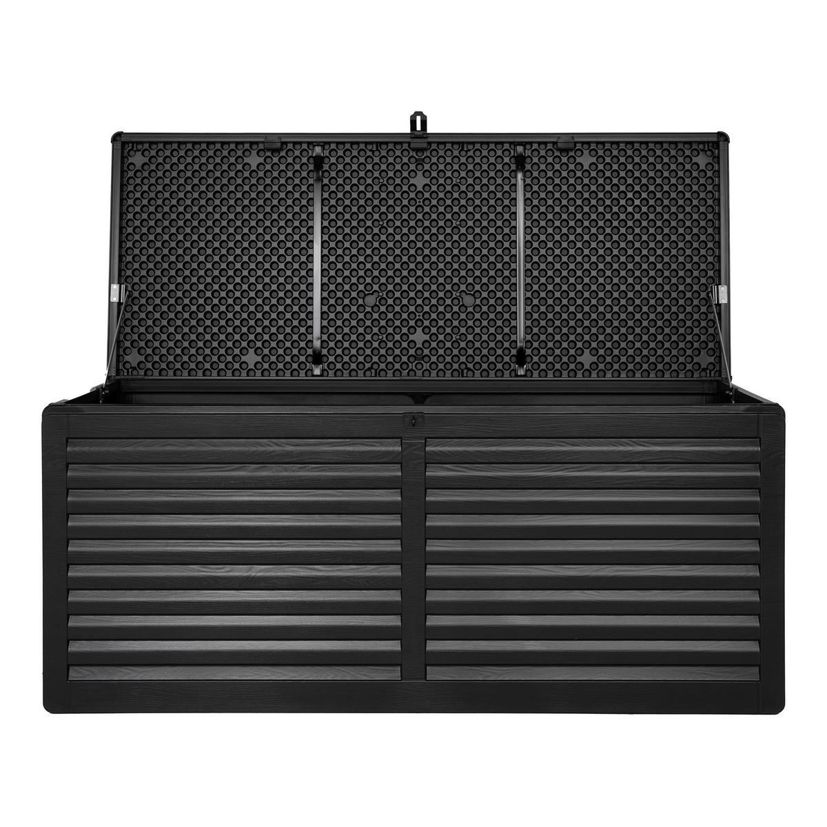 Kissenbox Dubrovnik Schwarz B: 146,5 cm - Schwarz, MODERN, Kunststoff (146.5/64.5/61cm) - MID.YOU