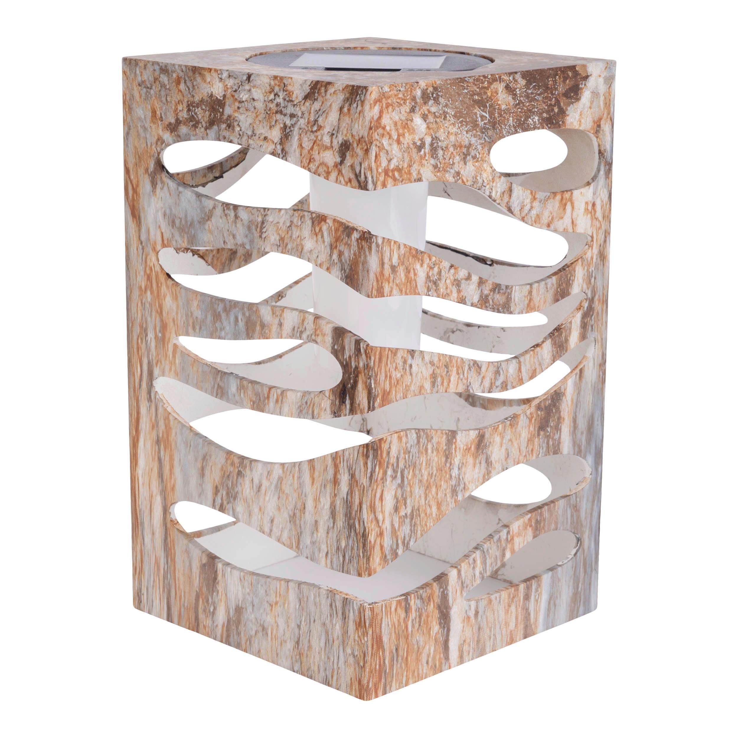 SOLARLEUCHTE 5327259 HILDA - Silberfarben, Natur, Kunststoff (12.3/12.3/20cm) - Näve