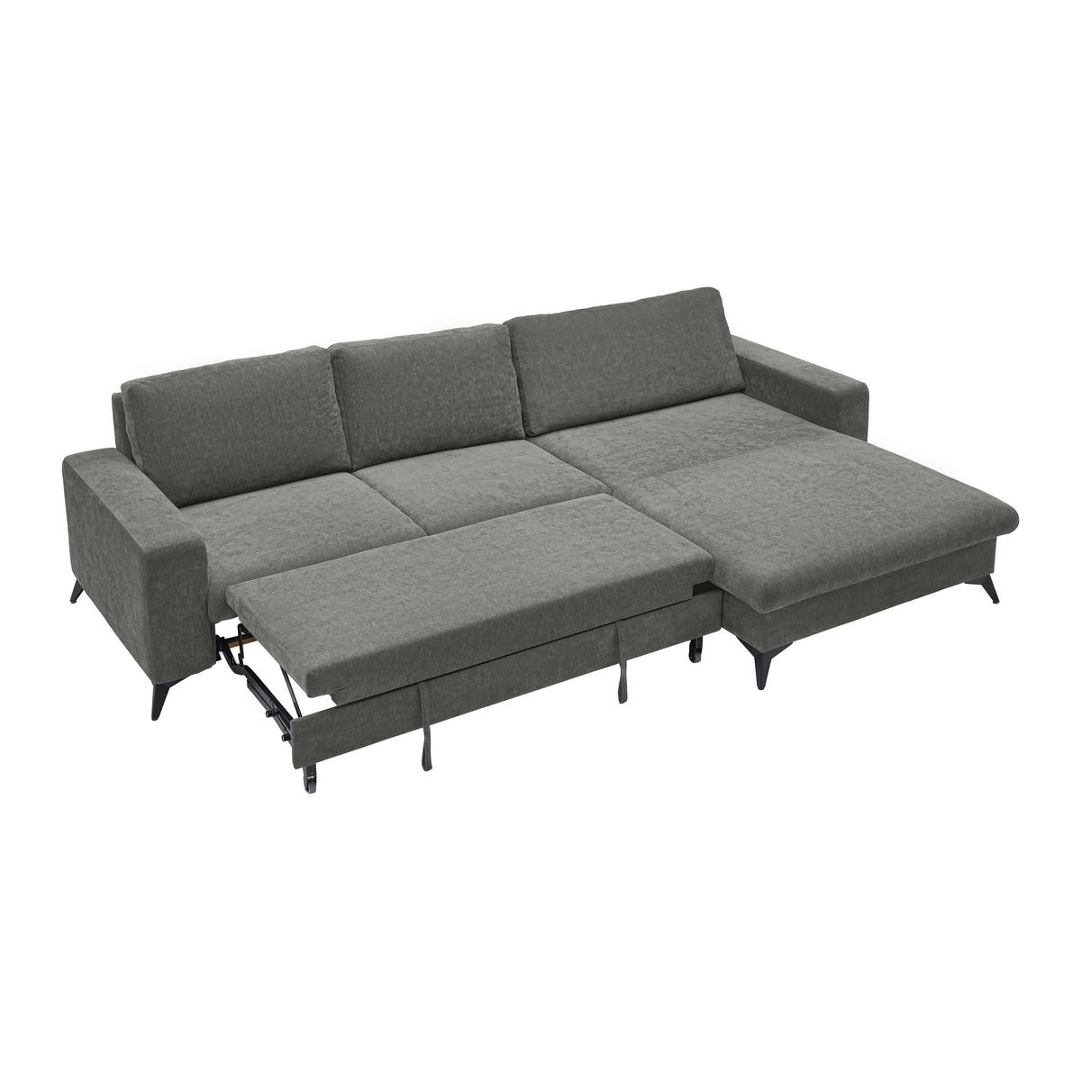 Rohová sedačka SUNNY, oboustranná, šedohnědá - šedohnědá, Moderní, textil (290/87/178cm) - Mömax