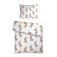 POVLEČENÍ TIMBA - bílá/světle hnědá, textil (200/140cm) - Mömax