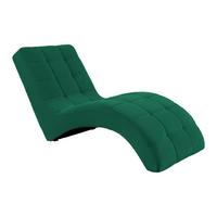 Relaxační válenda LAVANDA, tmavě zelená, max. 120 kg - černá/tmavě zelená, Moderní, textil/plast (68/80/167cm) - Mömax