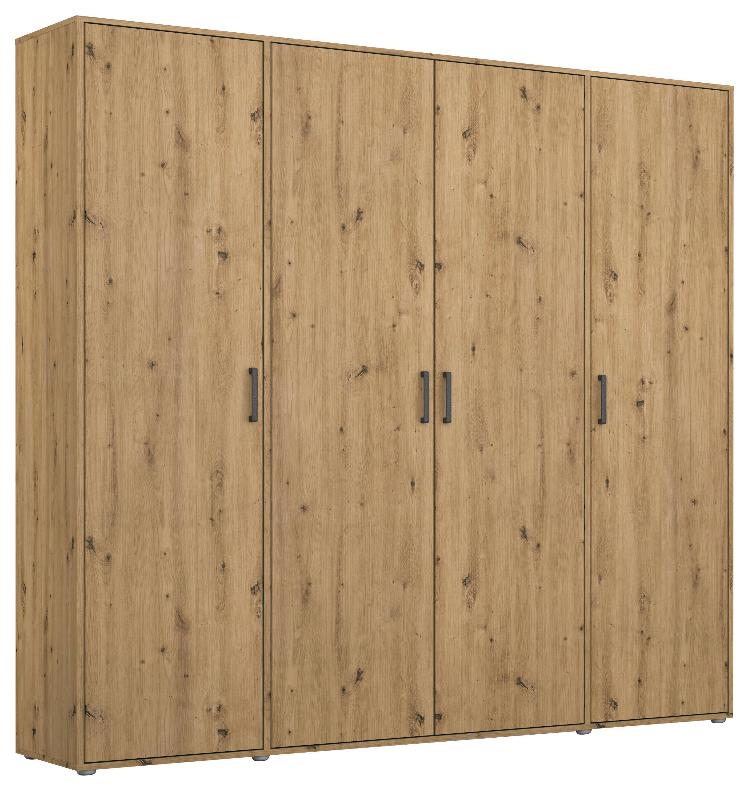 Drehtürenschrank Voyager Eiche Artisan B: 187 Cm - Eiche Artisan, MODERN, Holzwerkstoff (187/194/53cm) - Rauch Möbel