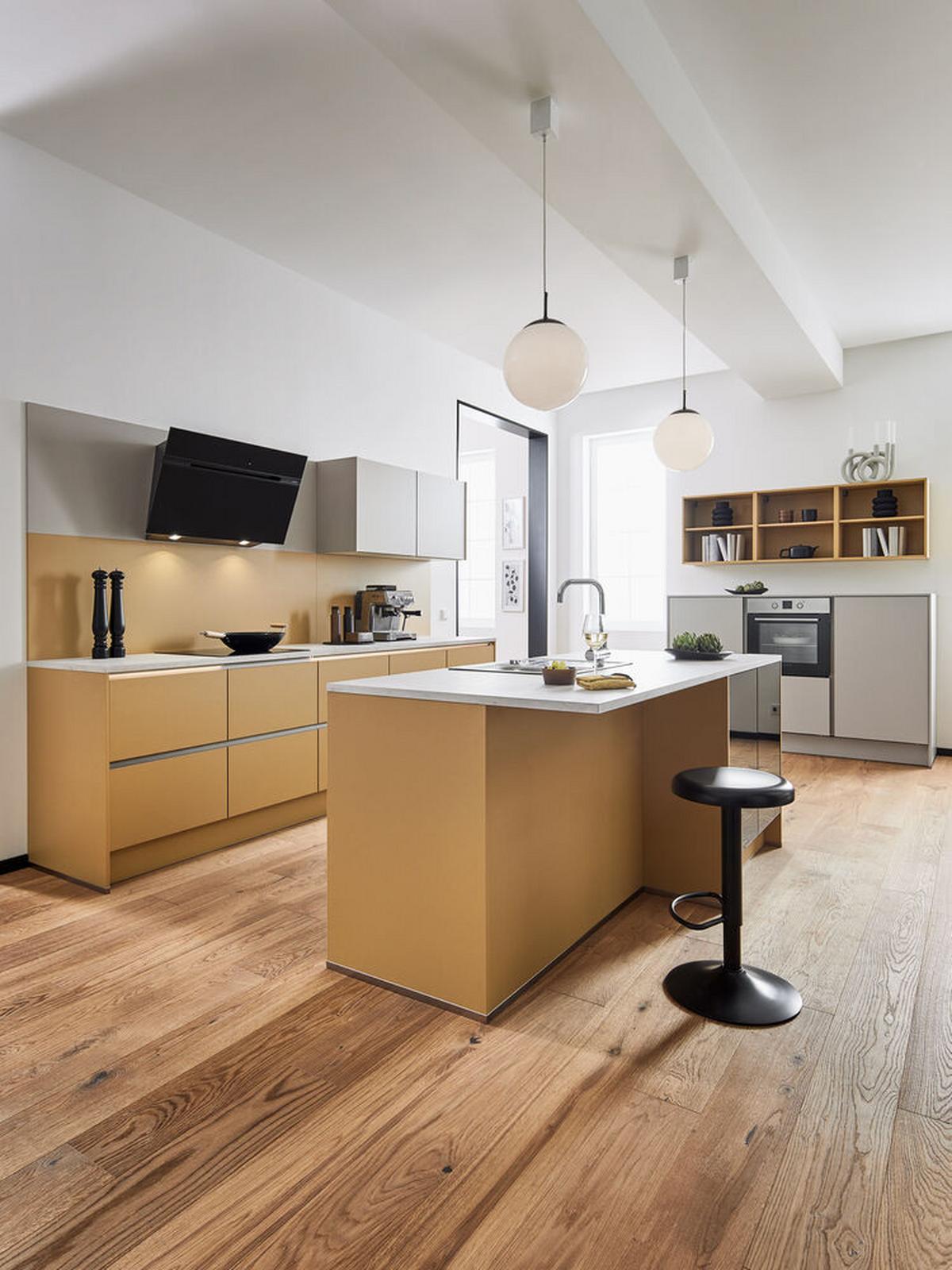 Einbauküchen Pn 105/80 Frei Planbar Modernes Design - Kaschmir, Holzwerkstoff - Pino