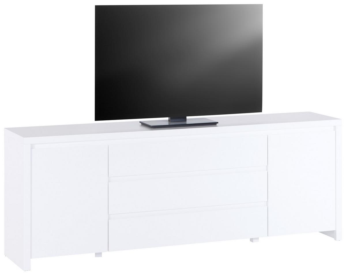 Kommode Larios B: 190 cm Weiß - Weiß, MODERN, Holzwerkstoff (190/71/40cm)