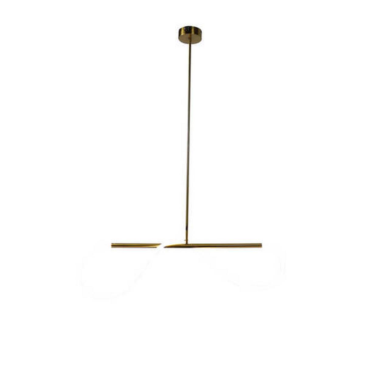 LED-Pendelleuchte 31-35615 Supreme - Goldfarben/Weiß, Design, Kunststoff/Metall (100/15/120cm)
