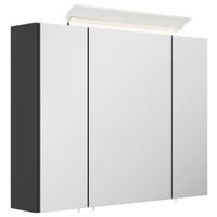 ZRCADLOVÁ SKŘÍŇKA SPIEGELSCHRANK 80 CM - barvy grafitu, Moderní, kompozitní dřevo/sklo (80/62/17cm) - MID.YOU