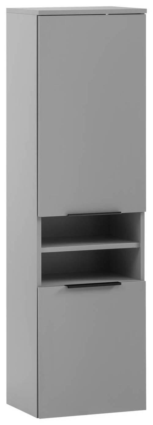Midischrank Alessio BxH: 40,3x 138,3 cm Grau/Platin - Platinfarben/Grau, MODERN, Holzwerkstoff (40,3/138,3/32cm) - MID.YOU