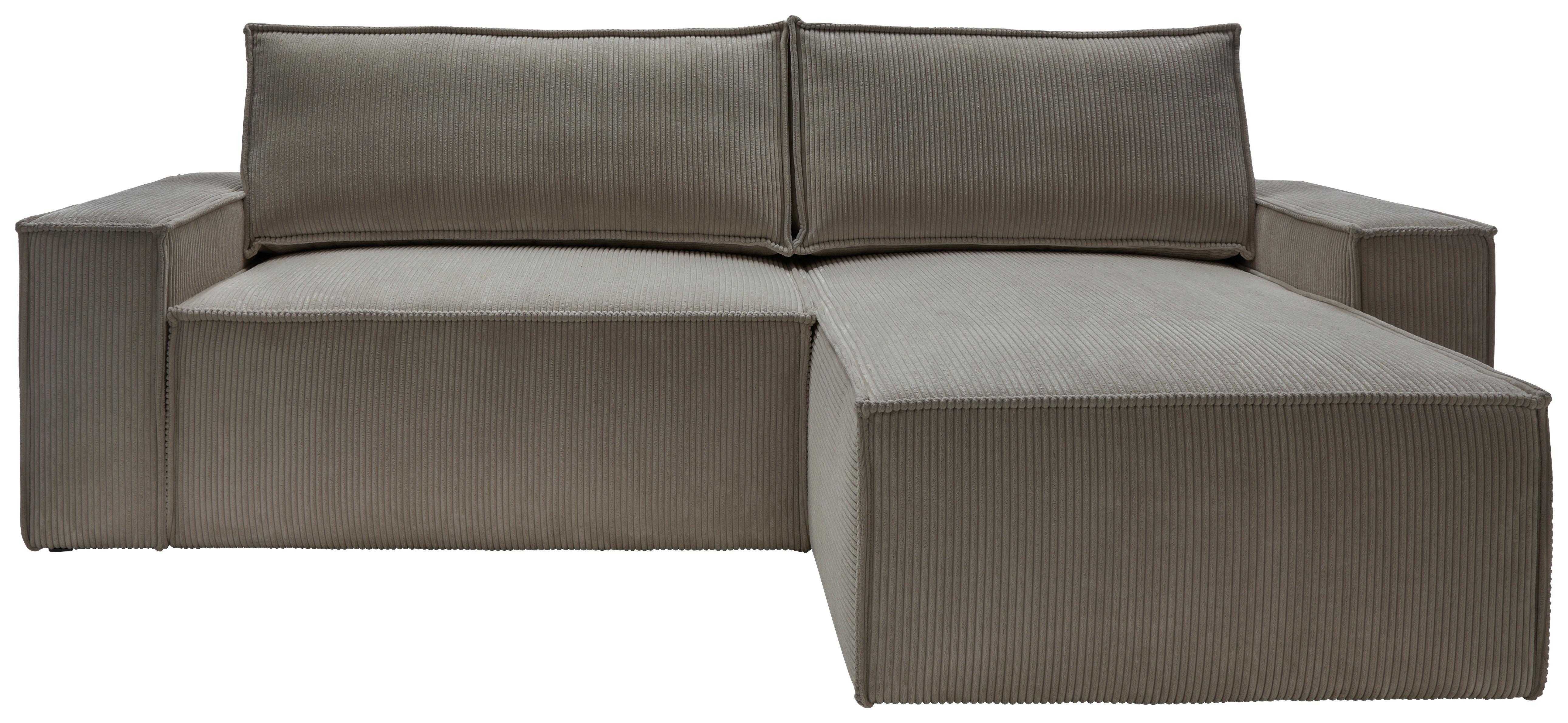 Rohová pohovka PERLLO, obojstranná, antracitová - čierna/antracitová, Konventionell, drevo/textil (251/170cm) - MID.YOU