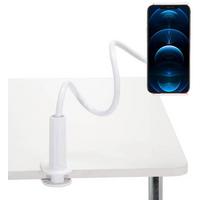 Handyhalterung Flexmobi I Weiß - Weiß, MODERN, Kunststoff/Metall (11,5/80/1cm) - MID.YOU