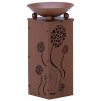 Led Dekosäule Mit Schale Pusteblume H: 39 Cm - Rostfarben, Basics, Metall (21/21/39cm)