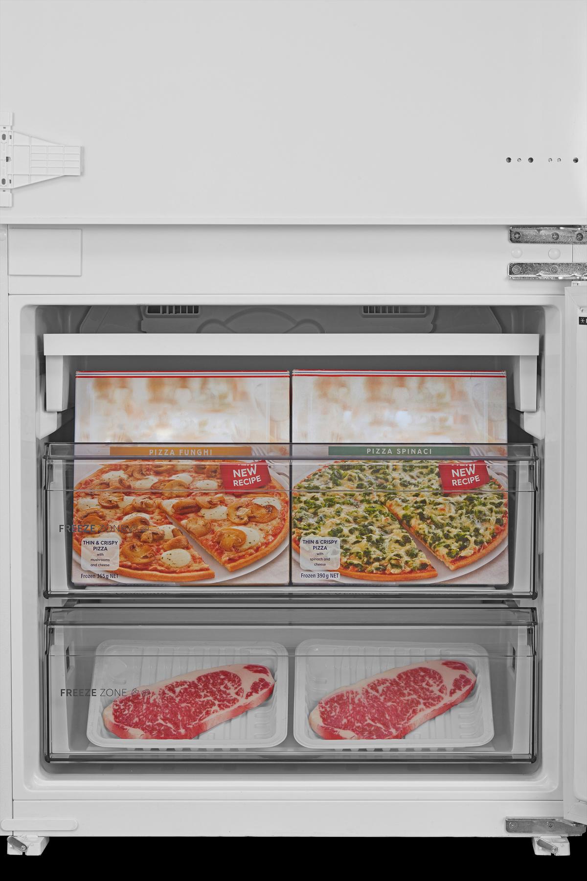 Kühl-Gefrier-Kombination Mdre554fgd01 - Weiß, Basics, Glas/Metall (69/194/55cm) - Midea
