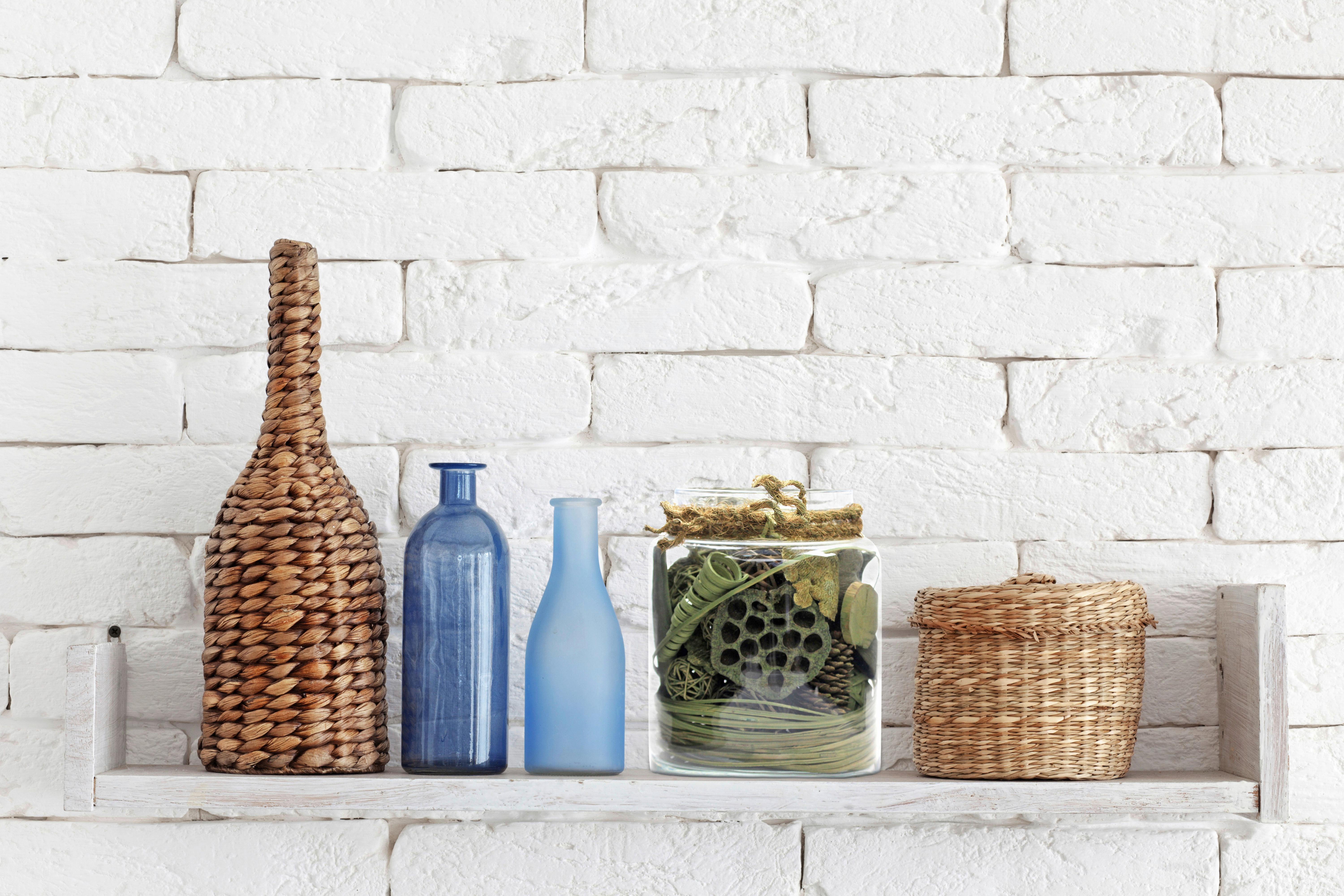 Dekoglas Flora Grün, 18x20 cm - Grün, LIFESTYLE, Glas/Naturmaterialien (18/20/18cm) - Kayoom